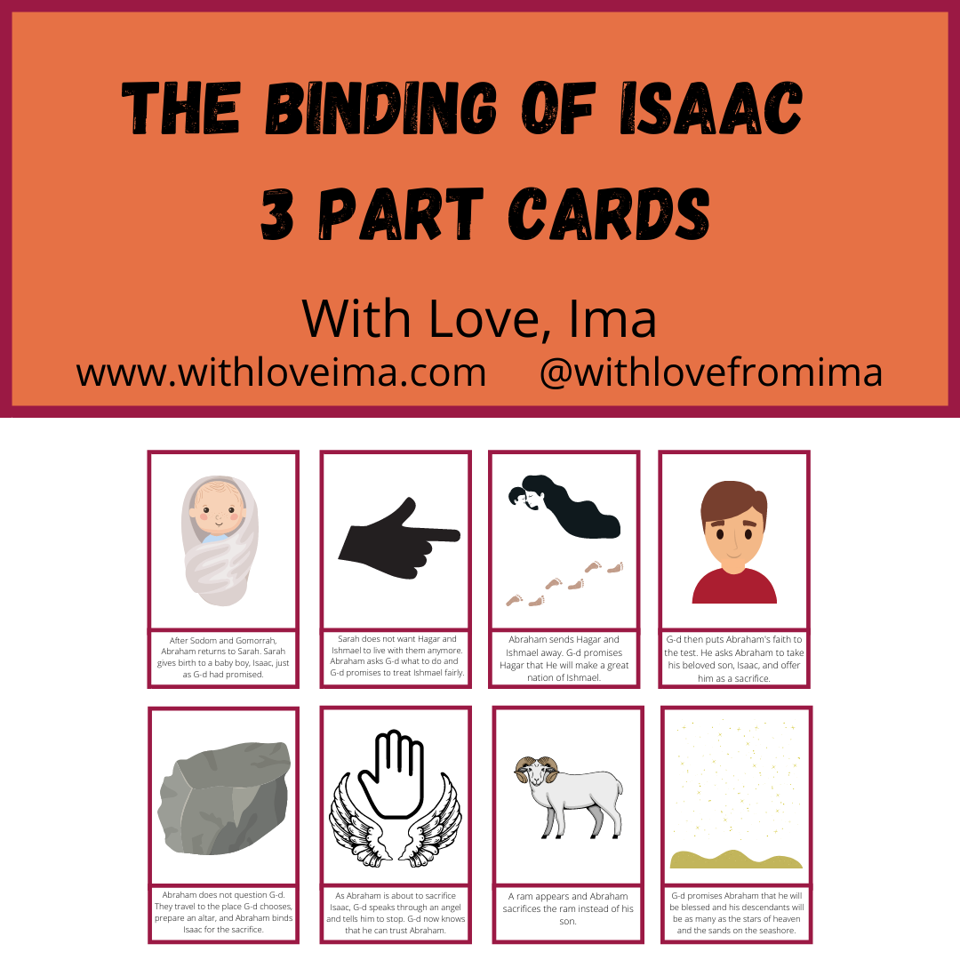 The Binding of Isaac Montessori-Style 3 Part Cards - With Love, Ima